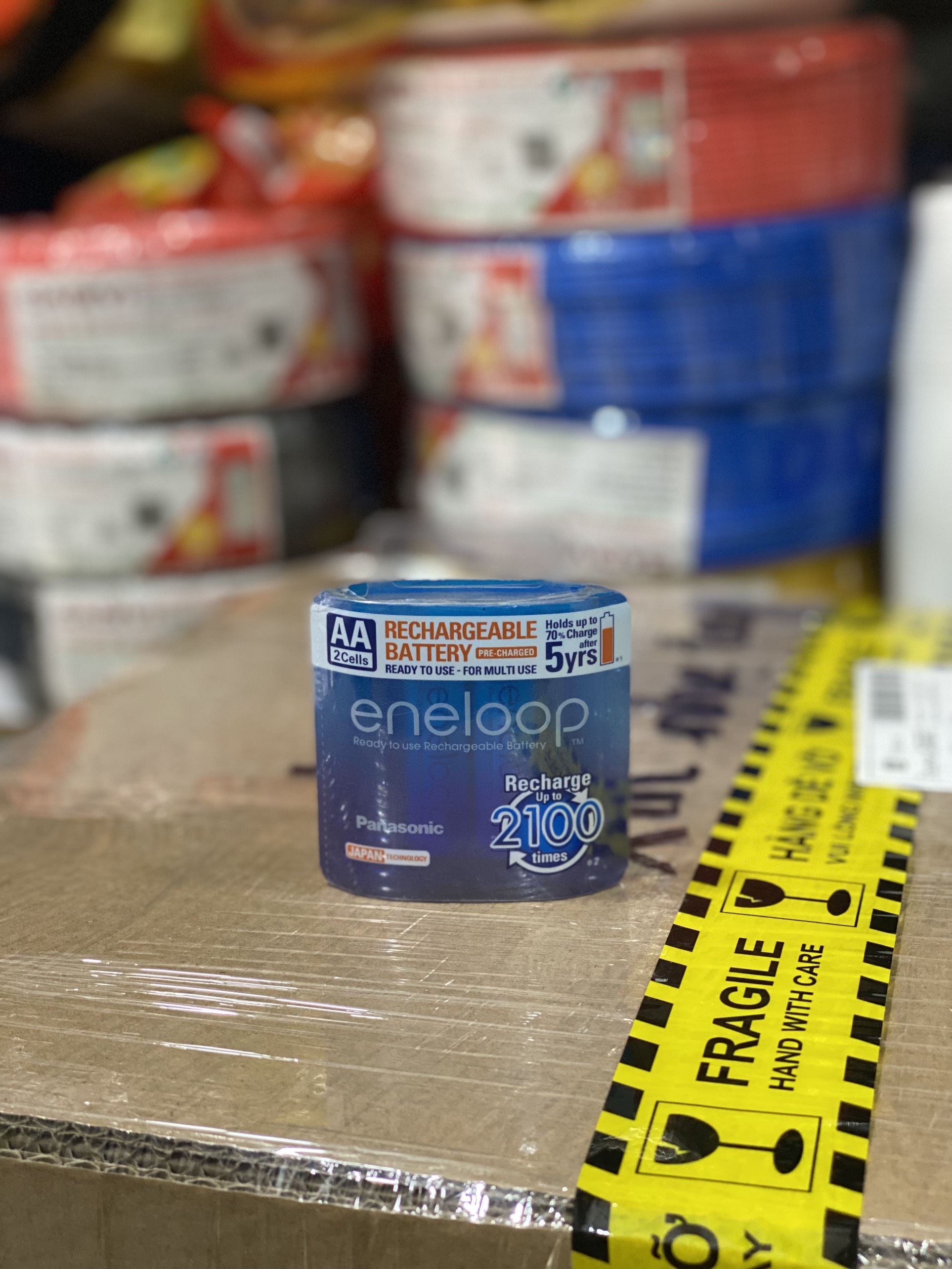 Vỉ 2 viên pin sạc AA Panasonic Eneloop BK-3MCCE/2NT - Hàng chính hãng