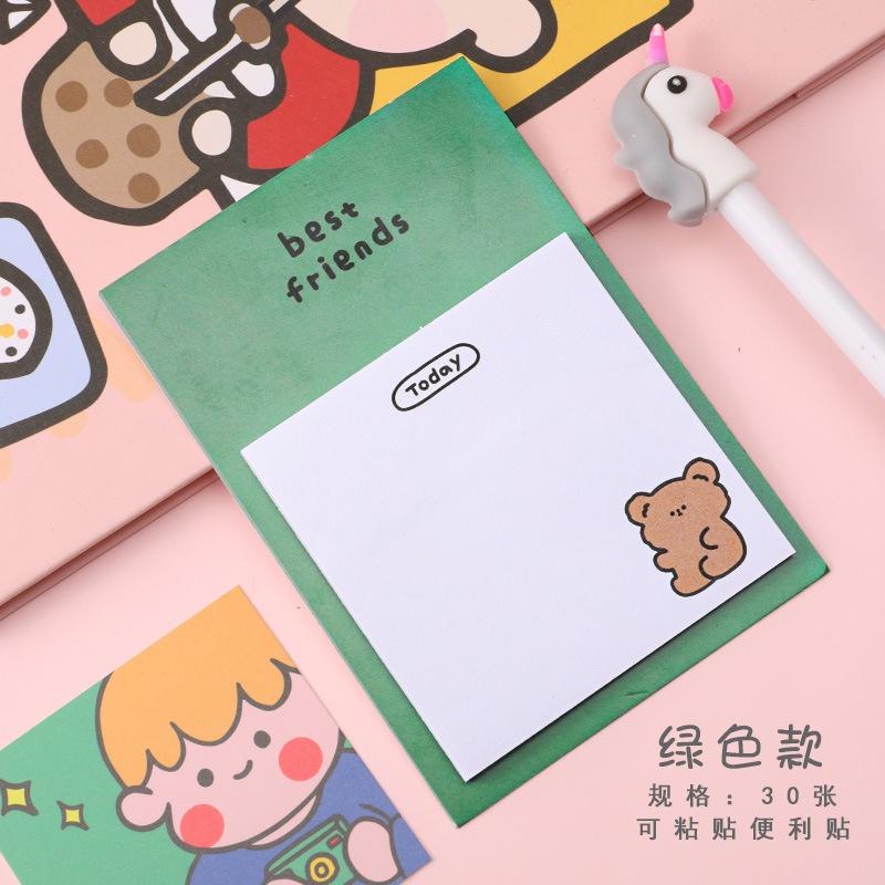 Xấp 30 Tờ Giấy Note Ghi Chú Hình Động Vật Hoạt Hình Xinh Xắn ST270