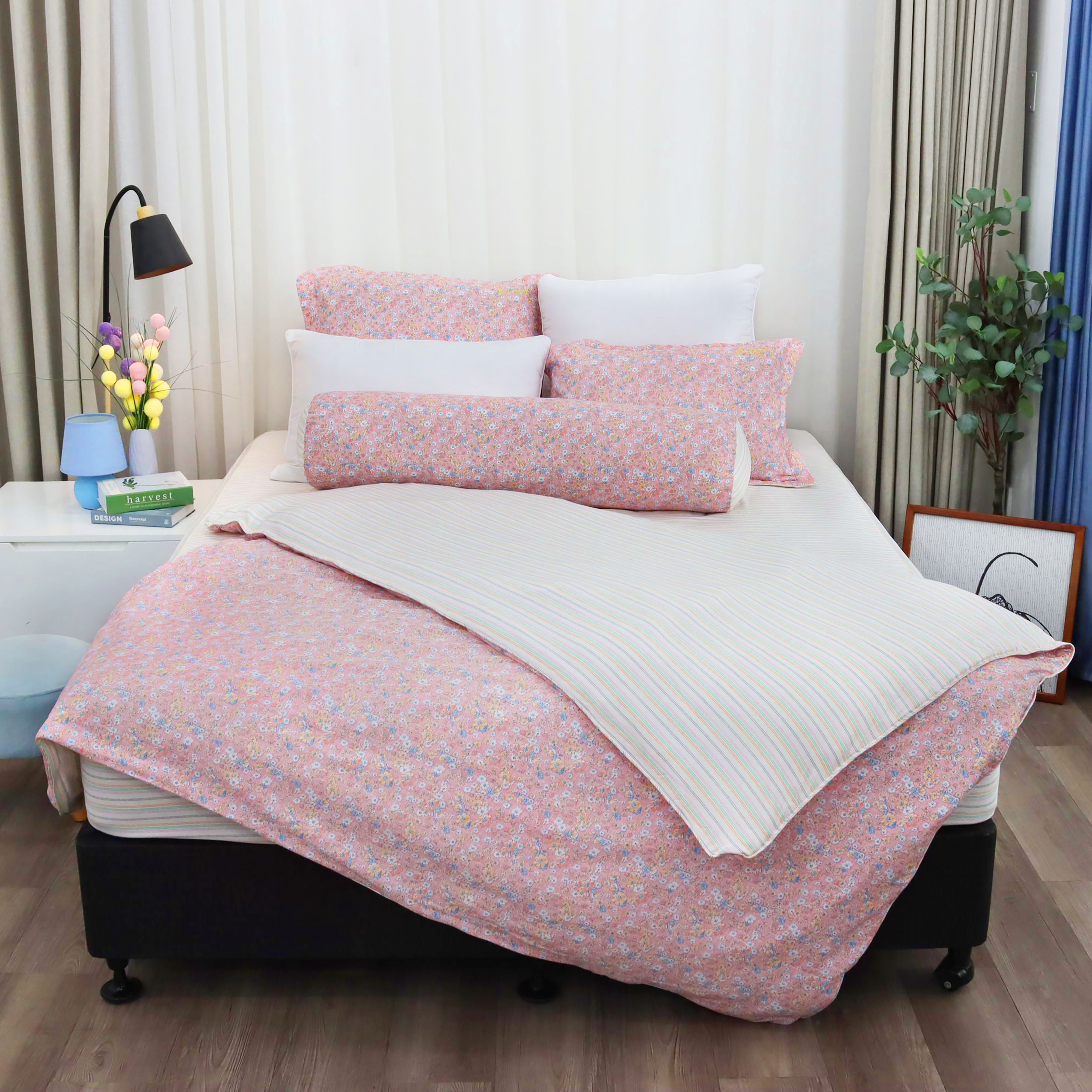 Bộ ga giường K-Bedding KMTP303 chất liệu Microtencel mềm mại, thoáng mát (KHÔNG BAO GỒM CHĂN)