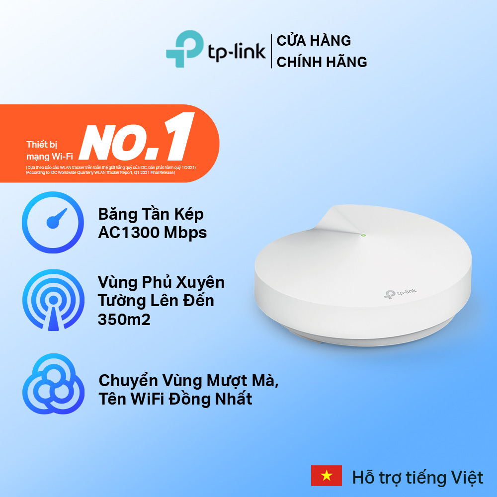 Bộ Phát Wifi Mesh TP-Link Deco M5 AC1300 MU-MIMO - Hàng Chính Hãng