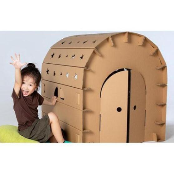 NHÀ GIẤY - NHÀ BẰNG BÌA CARTON - MÓN QUÀ TUYỆT VỜI CHO TUỔI THƠ CỦA BÉ