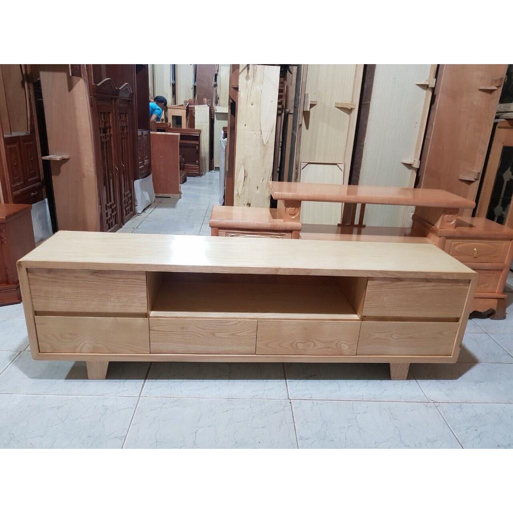 Kệ tivi gỗ Sồi Nga kiểu Hàn Quốctừ 1m8 đến 2m2