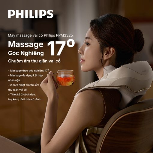 Máy massage cổ vai gáy Philips PPM3325 Hàng chính hãng