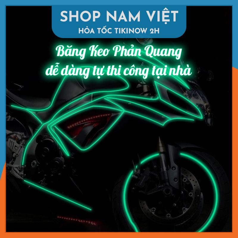 Băng Keo Phản Quang Dán Nhà Cửa, Trang Trí Oto, Xe Máy, Xe Đạp