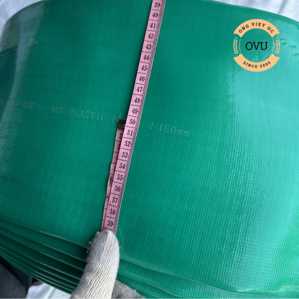 Ống bạt xanh ngọc phi 150mm - Ống bạt bơm cát sỏi Việt Úc