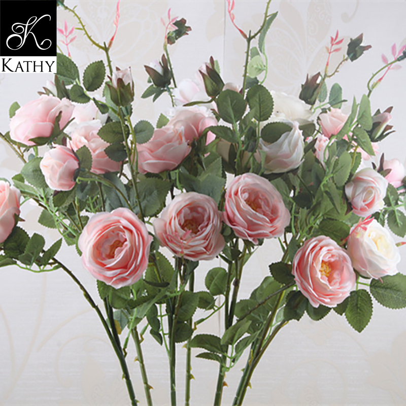 Hoa hồng 5 bông màu hồng nhạt FLOWER 1020HN