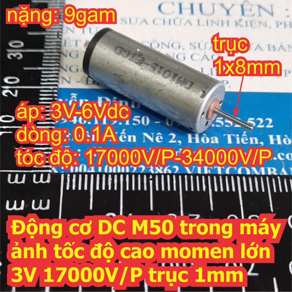 2 cái Động cơ DC M50 trong máy ảnh tốc độ cao momen lớn 3V 17000V/P trục 1mm kde7329