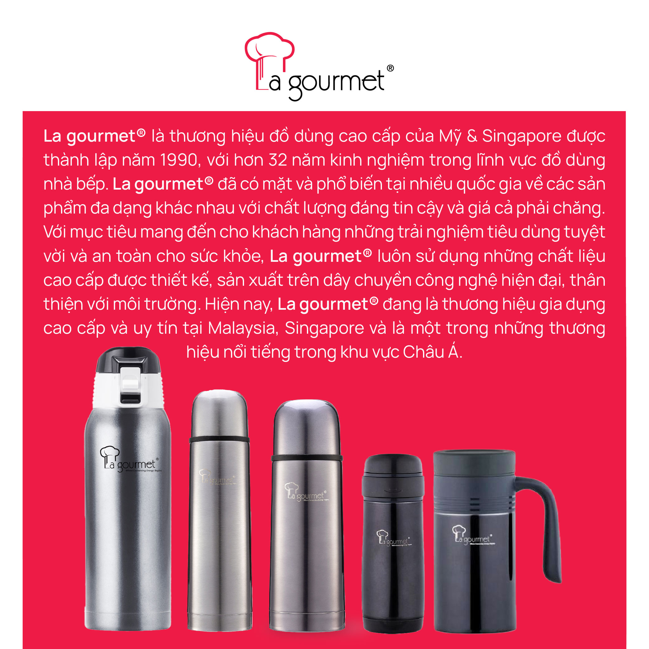 Bình giữ nhiệt cao cấp La gourmet Sakura Plus 750ml - 338648