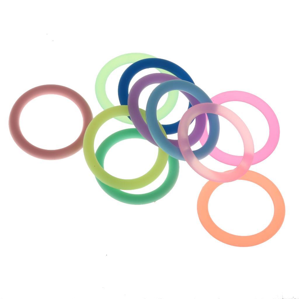 10x Silicone Baby Pacifier Adapter Holder O Rings for Dummy Rings Napkin