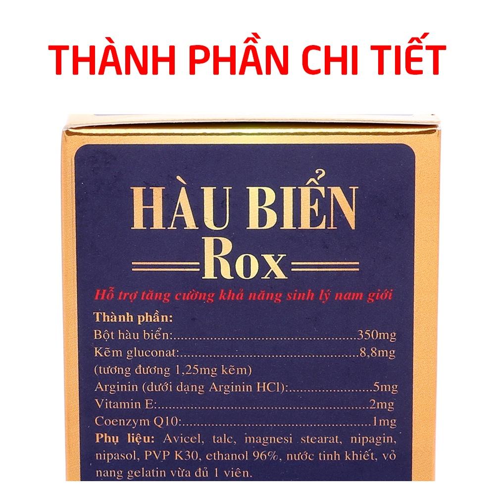 Tinh chất Hàu Biển ROX tăng cường sinh lý nam, bổ thận, tráng dương, mạnh gân cốt, sinh tinh - Hộp Đỏ 30 viên