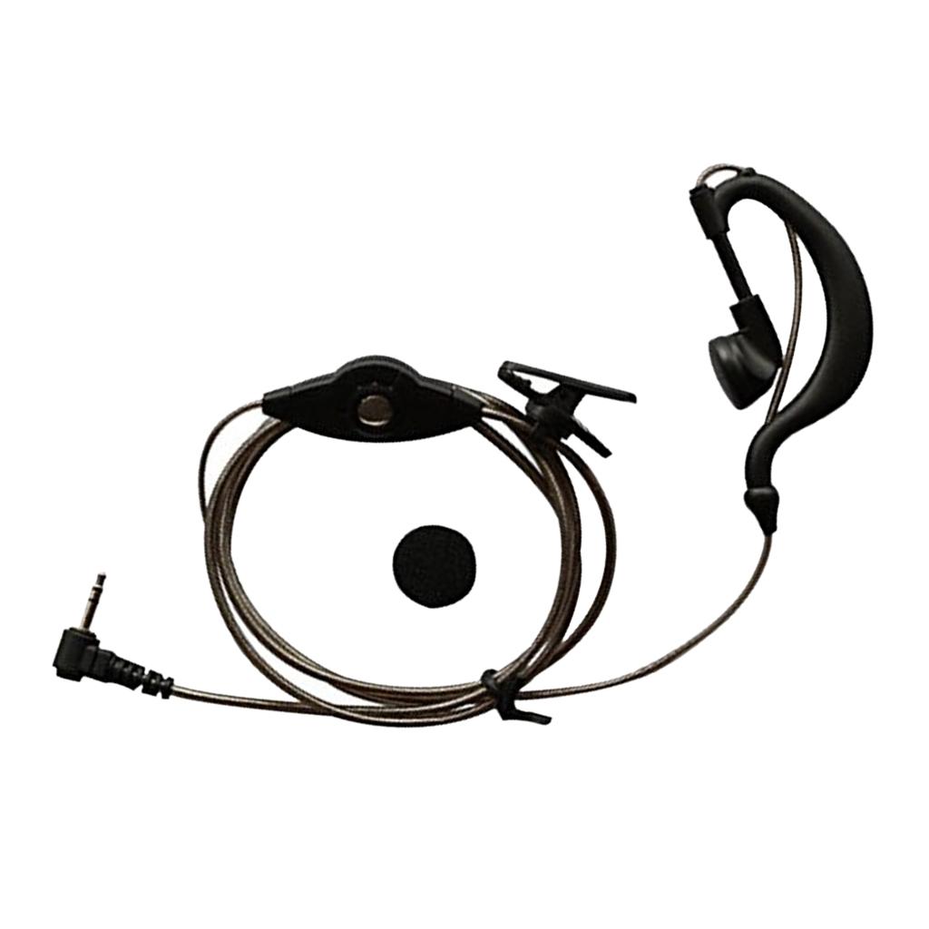 1pin 2.5mm Black Aluminum Foil Earpiece Earphone Headset for Motorola Talkabout Cobra Walkie Talkie Two Way Radio 1pin