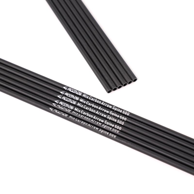 12pc Trục mũi tên carbon OD 7,8mm cột sống 500 Màu săn bắn phụ kiện bắn cung: 12 %