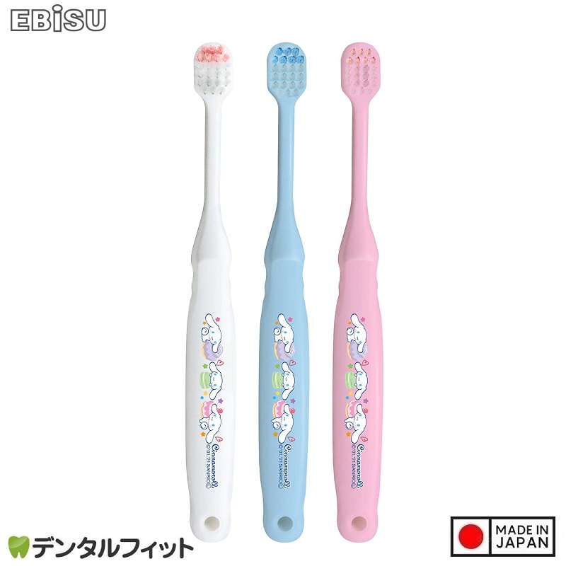 Bàn chải đánh răng trẻ em Ebisu Cinnamoroll cho bé từ 6 tuổi - Hàng Nội Địa Nhật Bản