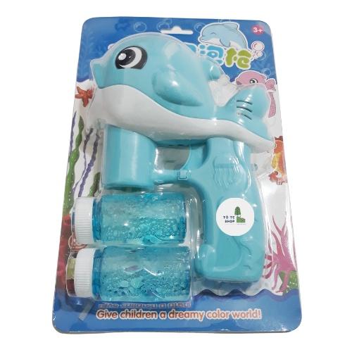 Đồ chơi thổi bong bóng xà phòng hình con cá cho bé, chạy bằng pin hàng loại 1 cực tốt