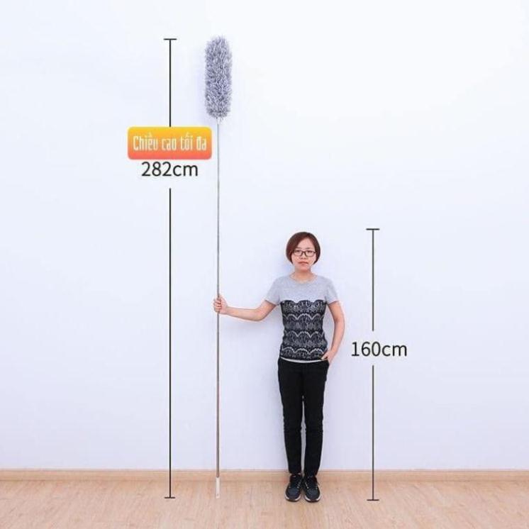 Chổi quét bụi gấp gọn kéo dài tới 2m8 hàng cao cấp siêu bền S1975