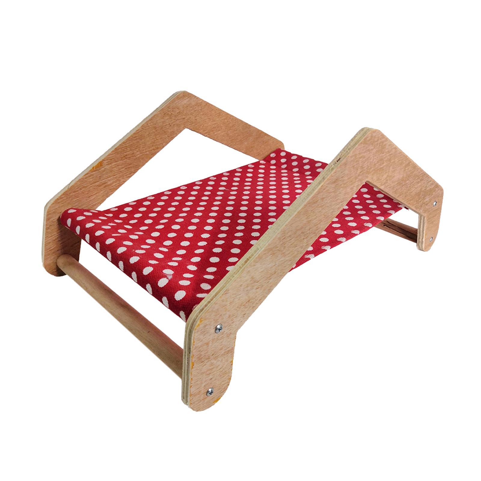 Guinea Pig Hammock Hamster Shaker Bed Portable Small Animal Bed Guinea Pig Wooden Bed Nest for Dwarf Rabbits Hamsters Ferrets