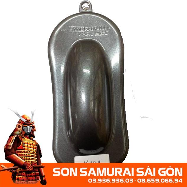 Sơn SAMURAI KUROBUSHI Y124* BẠC LẤP LÁNH chính hãng - Sơn phun xe máy SAMURAI SÀI GÒN