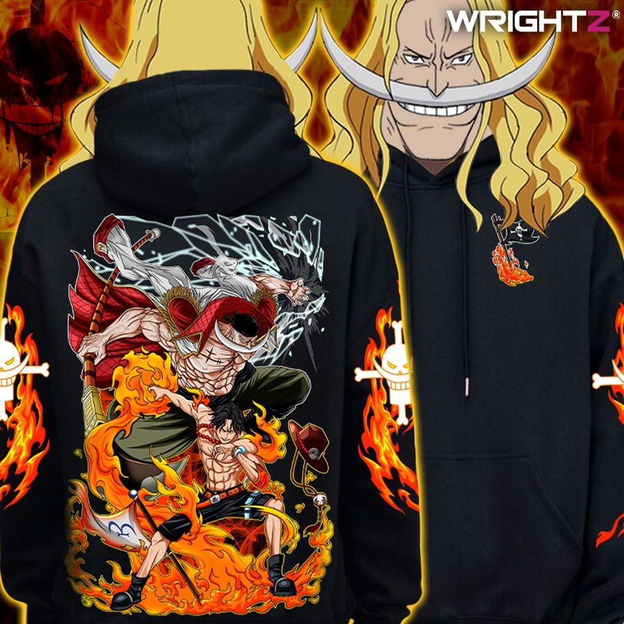 Áo hoodie anime Wrightz Râu Trắng Edward Newgate One Piece đảo hải tặc unisex oversize street wear