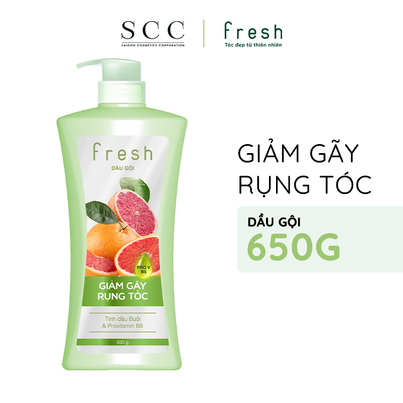 Dầu gội Fresh Giảm gãy rụng chiết xuất Bưởi hồng ngọc 650g