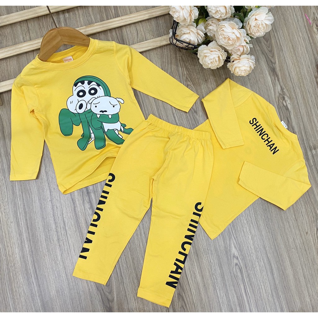 Đồ bộ bé trai, bộ ngủ dài tay cho bé trai size 10-25KG chất thun cotton mềm mịn mát