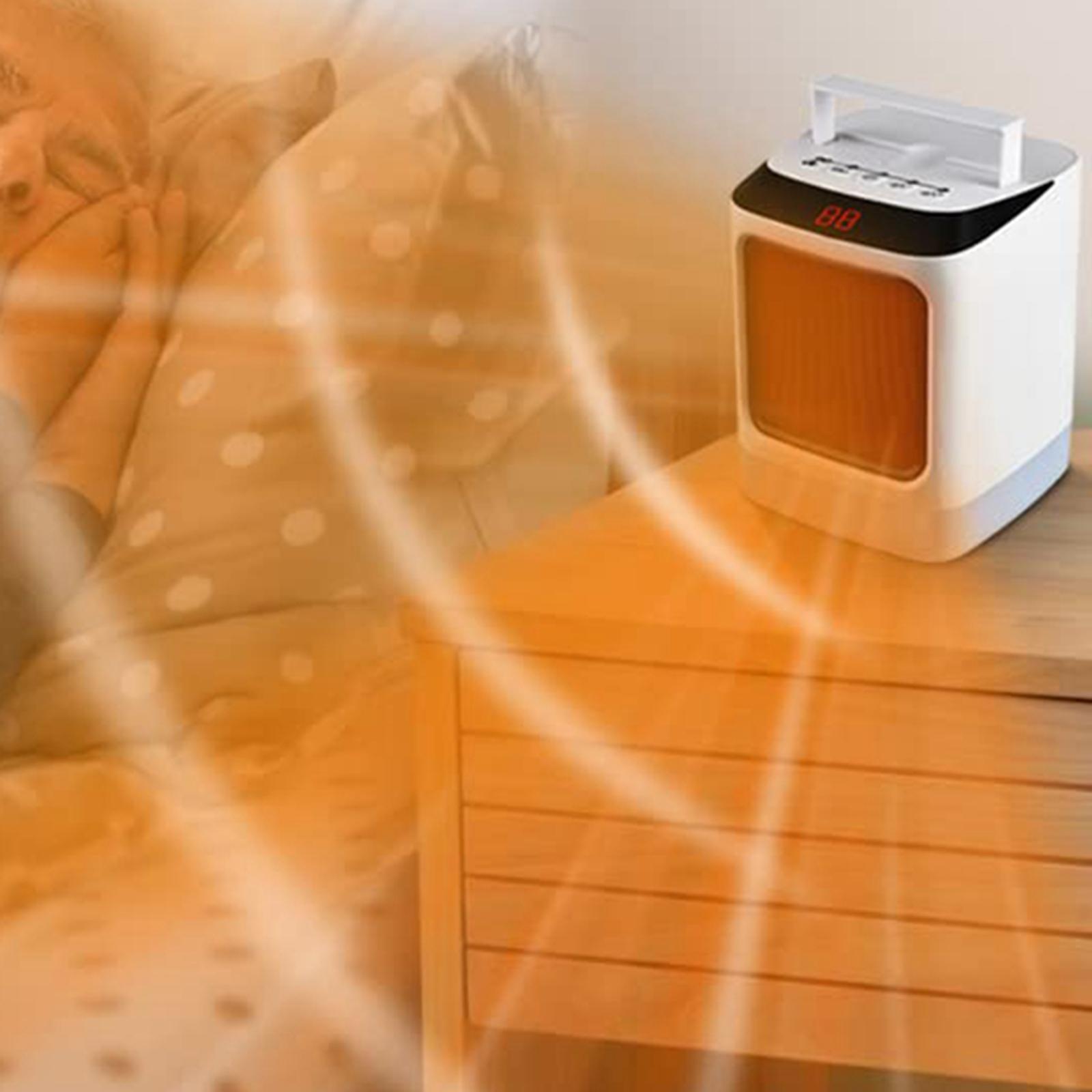 Portable Electric Heater 800W with 2 Settings for Winter Bedroom Home