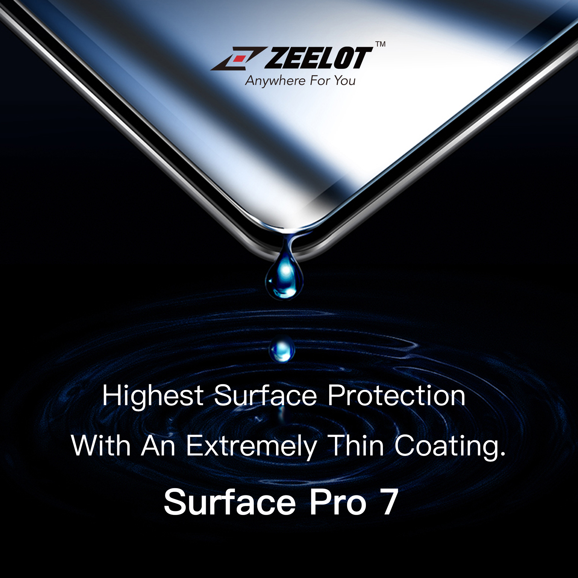 Dán cường lực Zeelot Pure Shield Glass Cho MICROSOFT SURFACE PRO 7- Hàng Chính Hãng