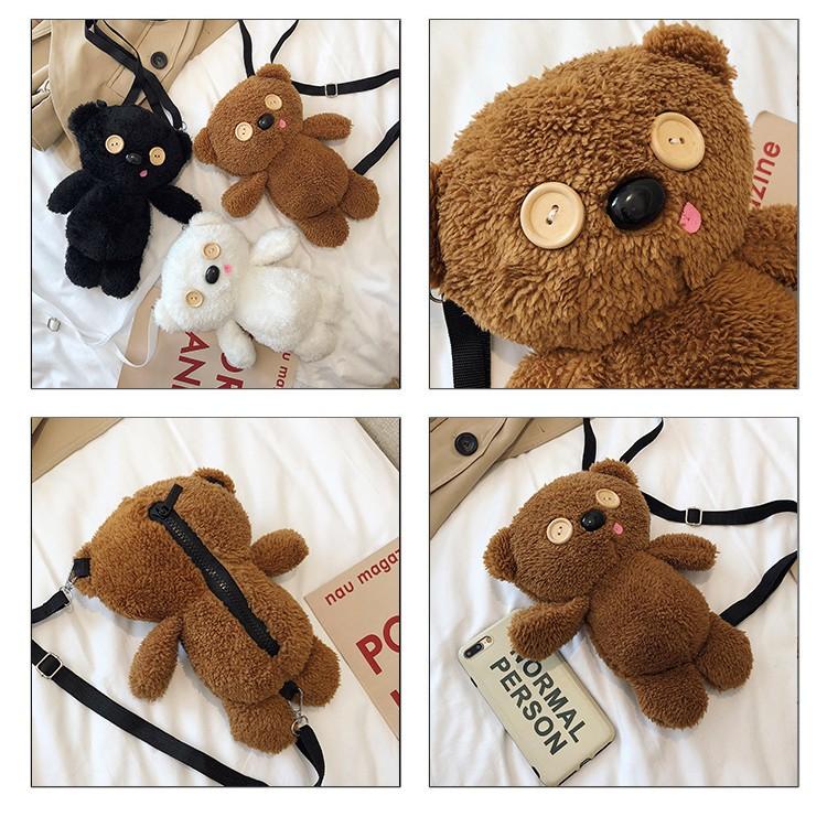Túi chéo gấu Teddy xù