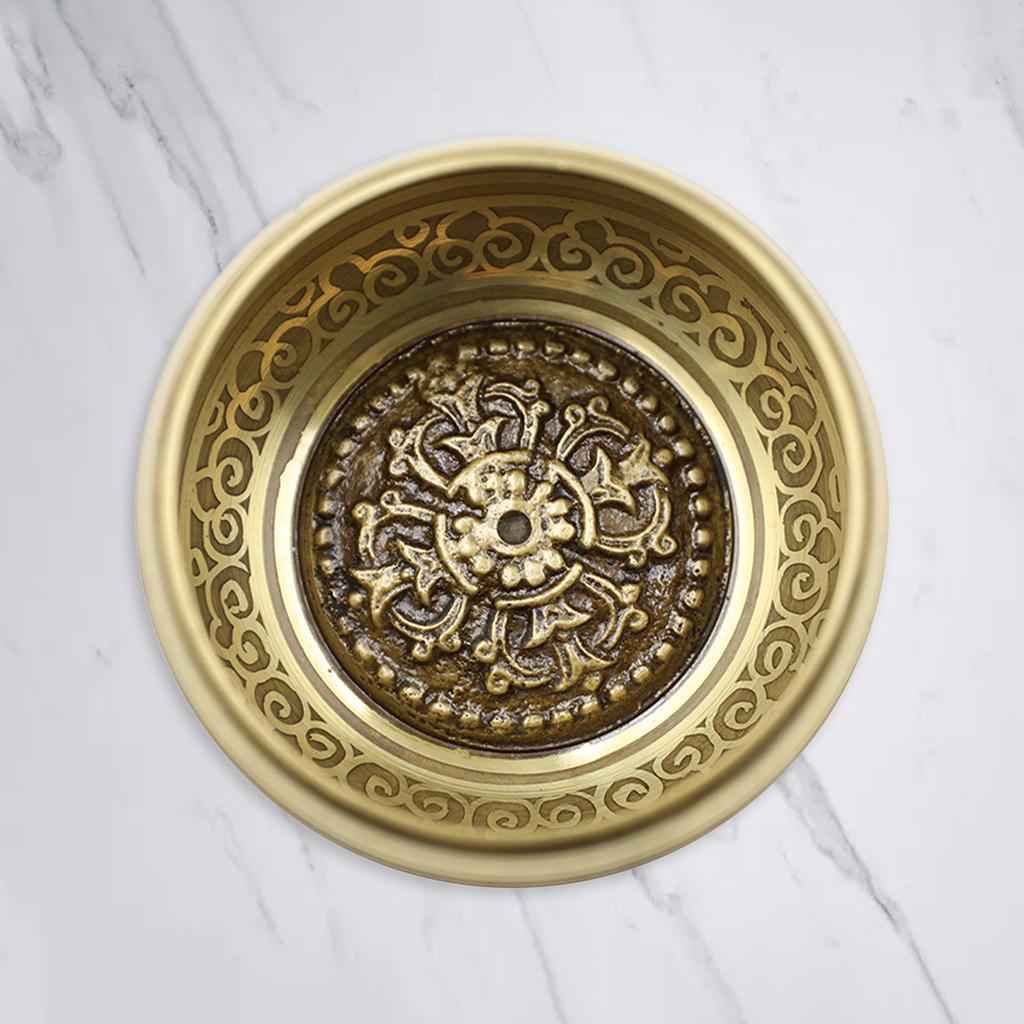 Set Meditation Sound Bowl Relaxation Brass Six Character