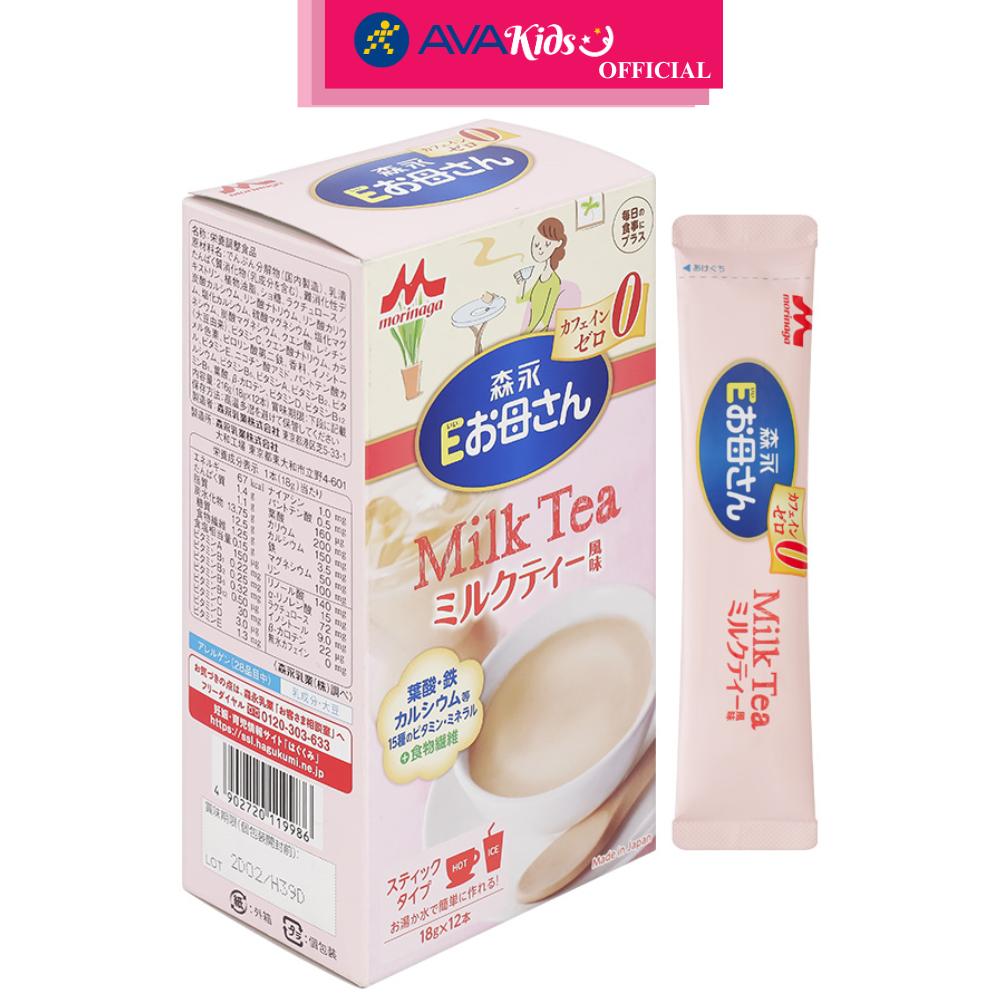 Sữa bầu dạng gói Morinaga hương trà sữa 216g - Hàng Chính Hãng