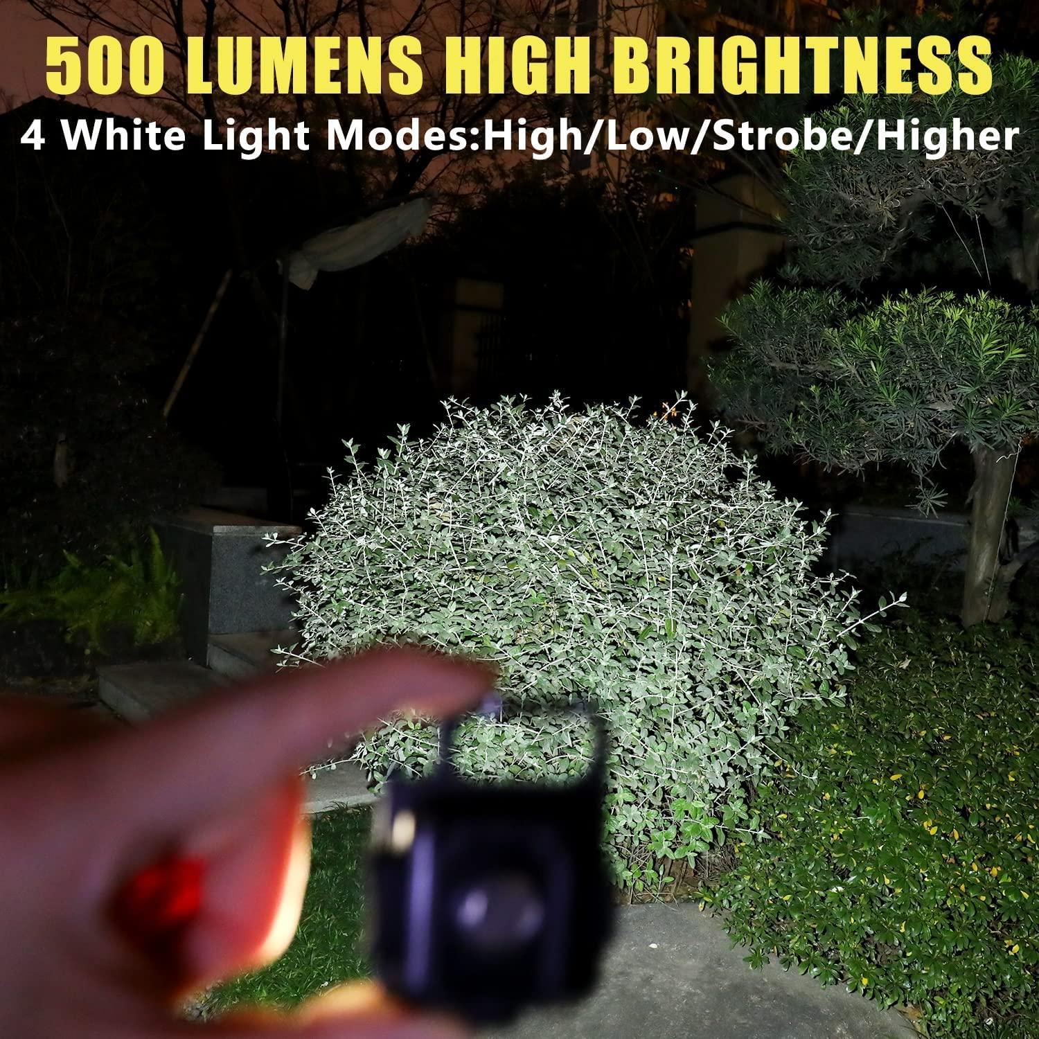 500 đèn làm việc LED mini di động, đèn pin di động, tải trọng USB, đèn cơ học chống nước để cắm trại, sửa chữa, khẩn cấp