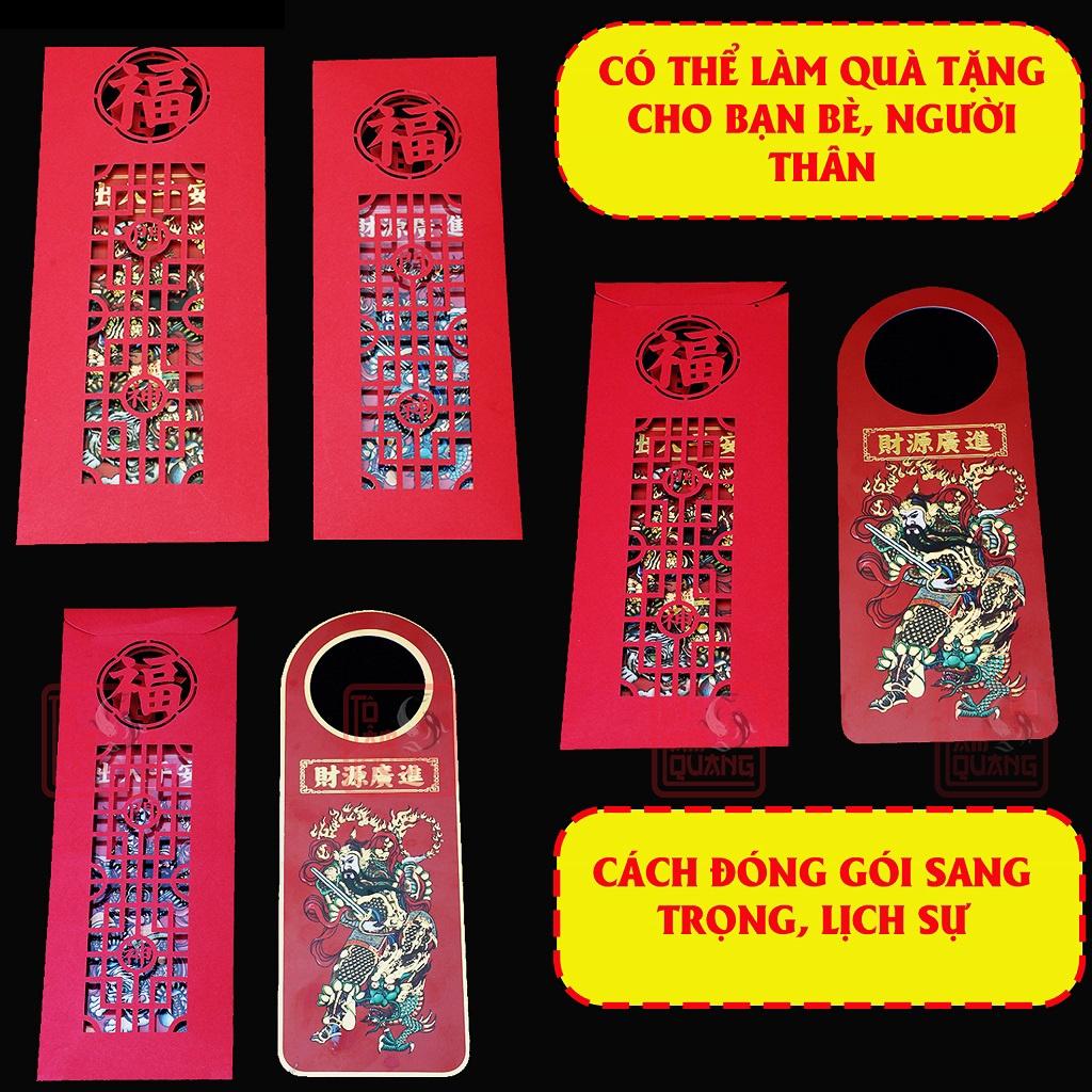 Móc khóa thẻ thần phong thủy treo cửa cát tường thần tài đẹp mang lại bình an, đại cát đại lợi, công danh thăng tiến