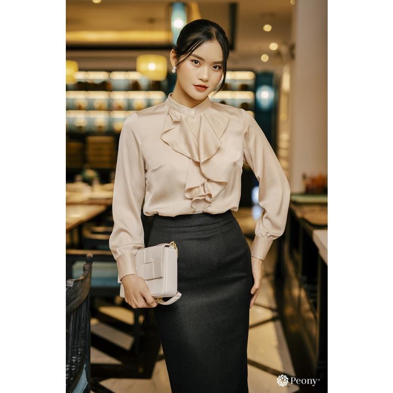 Chân váy bút chì suông công sở đẹp, dáng trơn tôn dáng Peony - ALVIN SKIRT