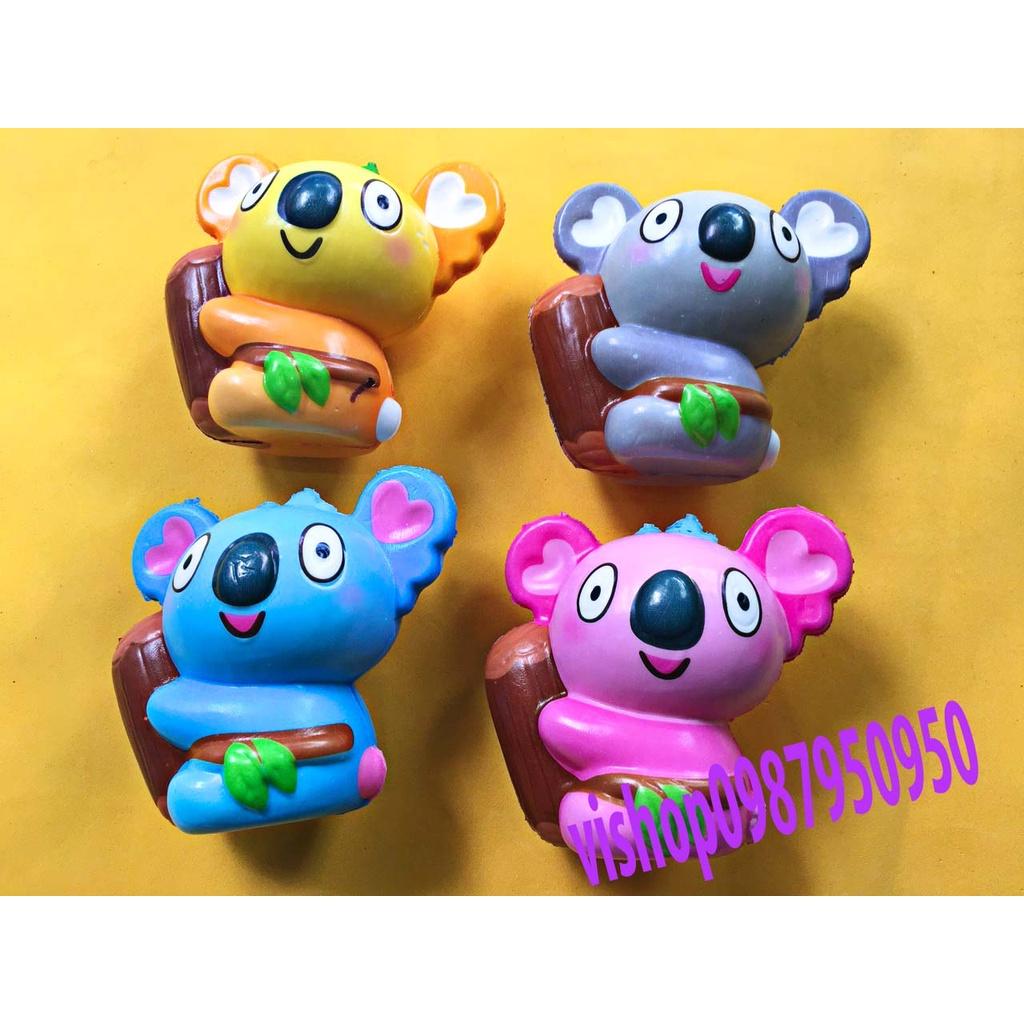 Squishy Lớn JUMBO Hình SÓC ÔM GỐC CÂY Đồ Chơi Xốp Giảm Stress Hình mềm mịn dễ Thương đàn hồi Cho Bé