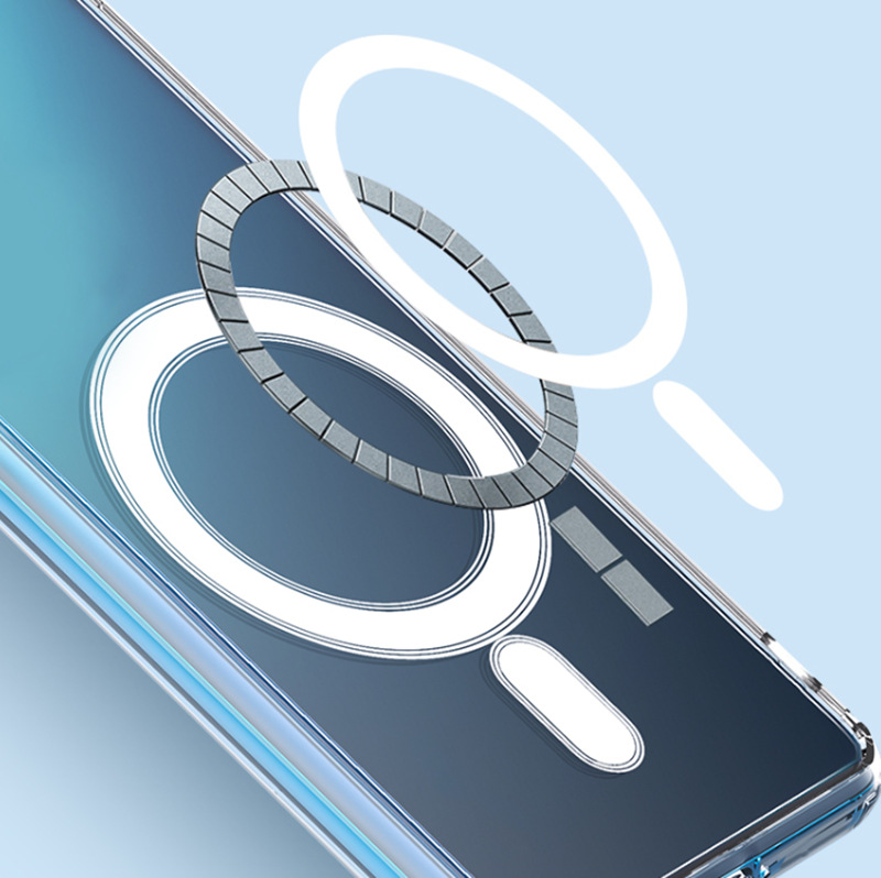 Ốp Lưng hỗ trợ sạc không dây nam châm Trong Suốt Dành Cho Samsung S23 Ultra, S23 Plus