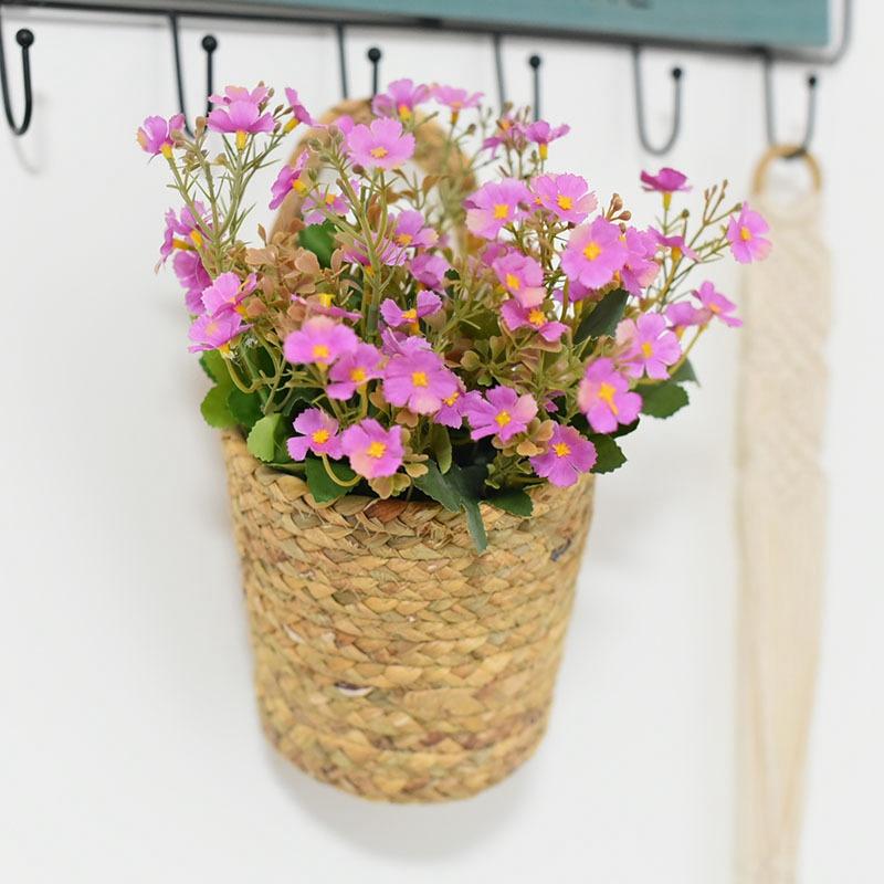 Giỏ đan sợi cỏ biển treo tường trang trí nội thất