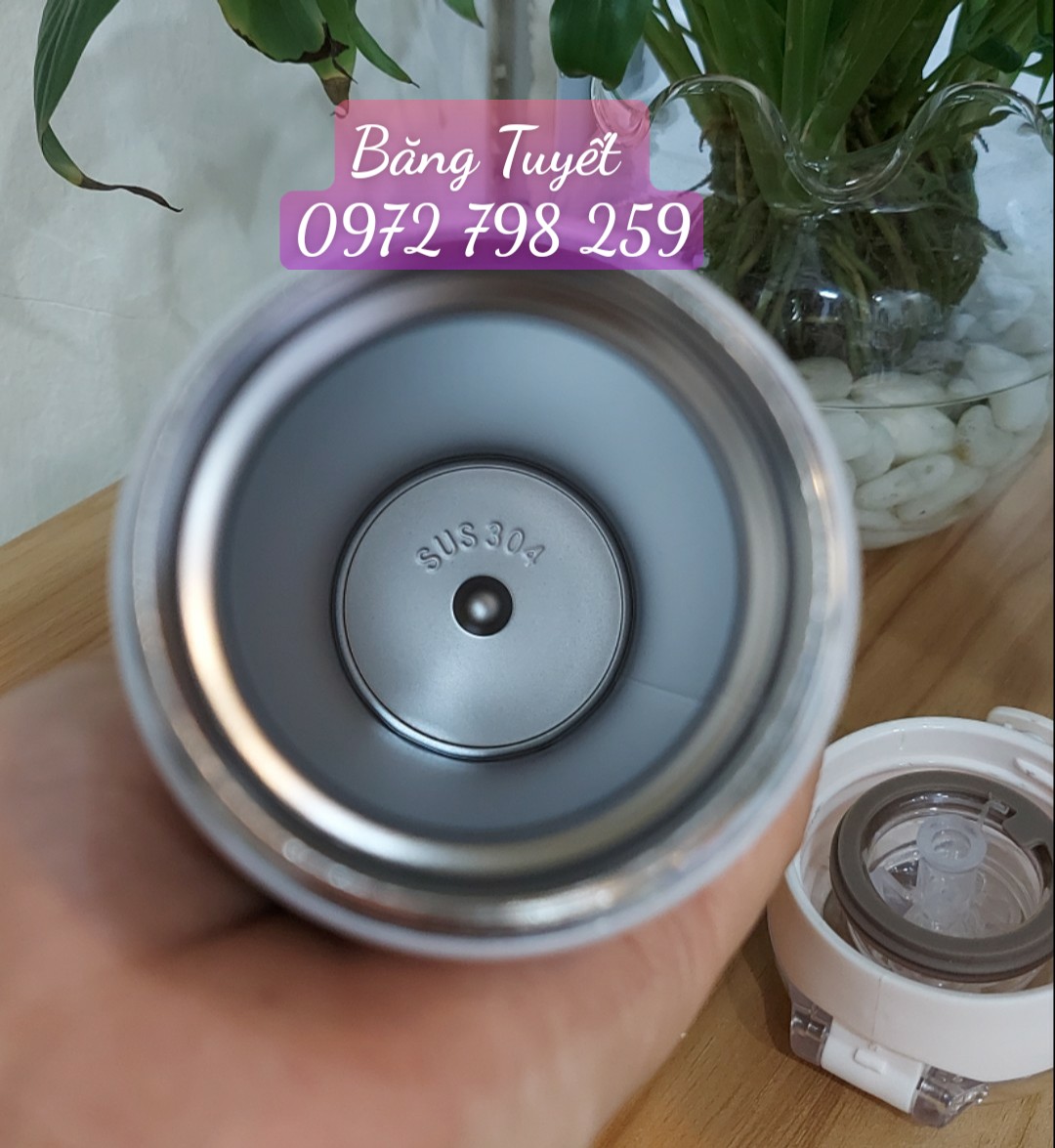 Bình giữ nhiệt cao cấp cho bé có ống hút 500ml inox 304, Bình giữ nhiệt Inox 304 500ml cute mini