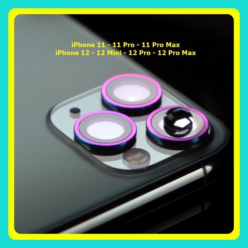 Viền Nhôm Bảo Vệ Camera Dành Cho IPhone 11/11Pro/11ProMax/12/12Mini/12Pro/12ProMax