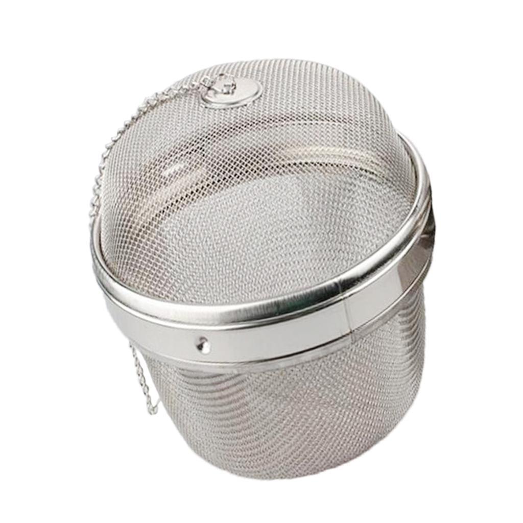 2x Stainless Steel Infuser Strainer Mesh Tea Filter Spoon Spice Ball 13cm