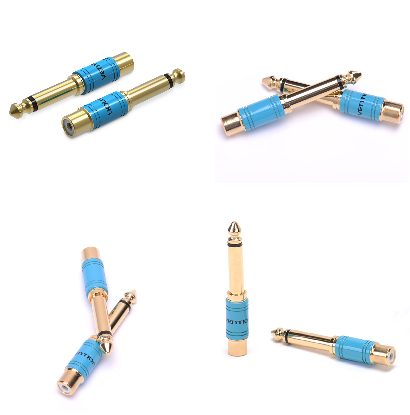 Đầu chuyển 6.5mm Male ra RCA Female Vention VDD-C03 _ Hàng chính hãng