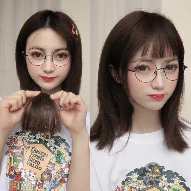 Tóc giả mái ngố mái ngố dày