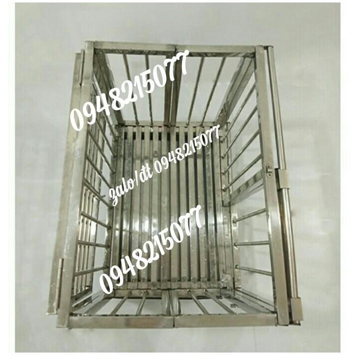 CHUỒNG CHÓ XẾP GỌN THÔNG MINH 1m2 x 80 x 1m INOX CAO CẤP