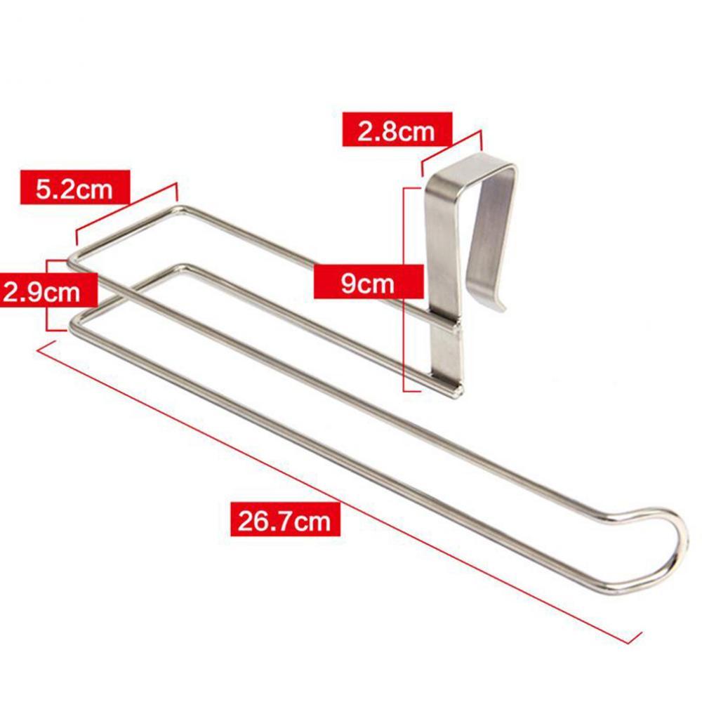 2x Steel Cabinet Mount Towel Storage Rack Paper Roll Holder Dispenser