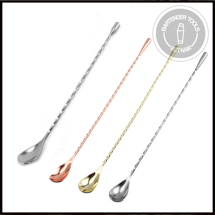 Thìa pha chế đầu bi - bar spoon