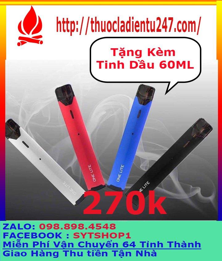 Bộ Thuốc  tạo lá khói điện tử mùi  vape pod chilL SYSTEM  oneline kèm tinh dầu 60ML Mùi trái cây ngẫu nhiên