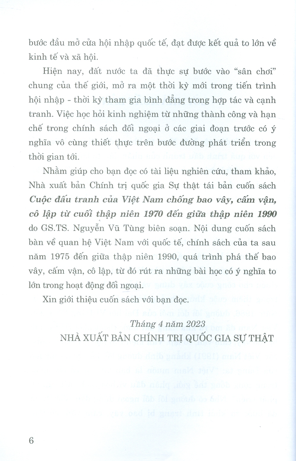 Cuộc đấu tranh của Việt Nam chống bao vây, cấm vận, cô lập từ cuối thập niên 1970 đến giữa thập niên 1990