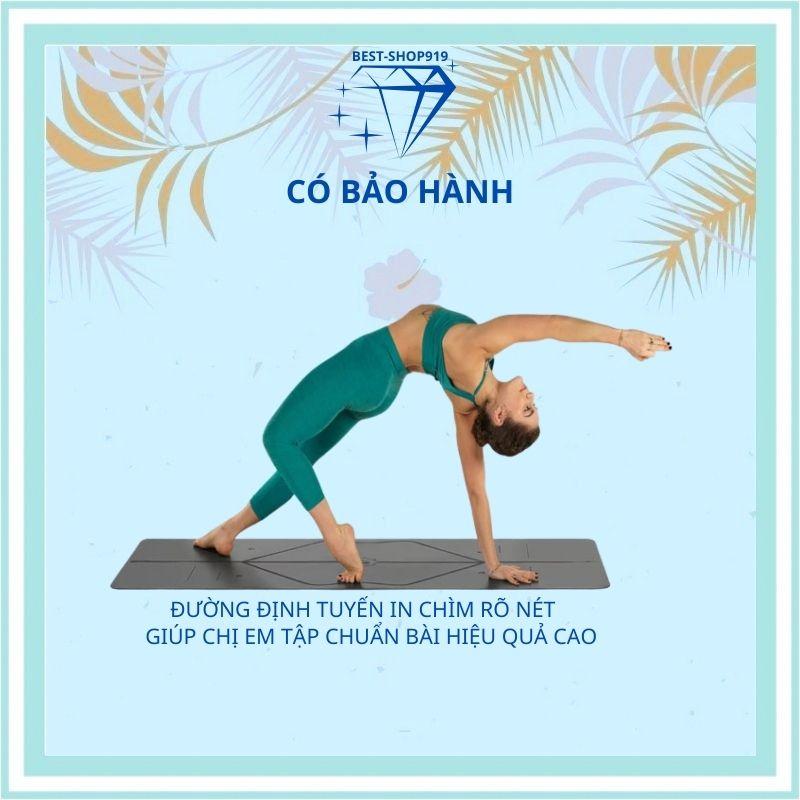 Thảm Tập Yoga GYM 8MM 6MM Định Tuyến Kèm Quà Tặng Cao Cấp 2 Lớp Chống Trượt Dụng Cụ Thể Thao Nam Nữ Dùng làm Chiếu Ngủ