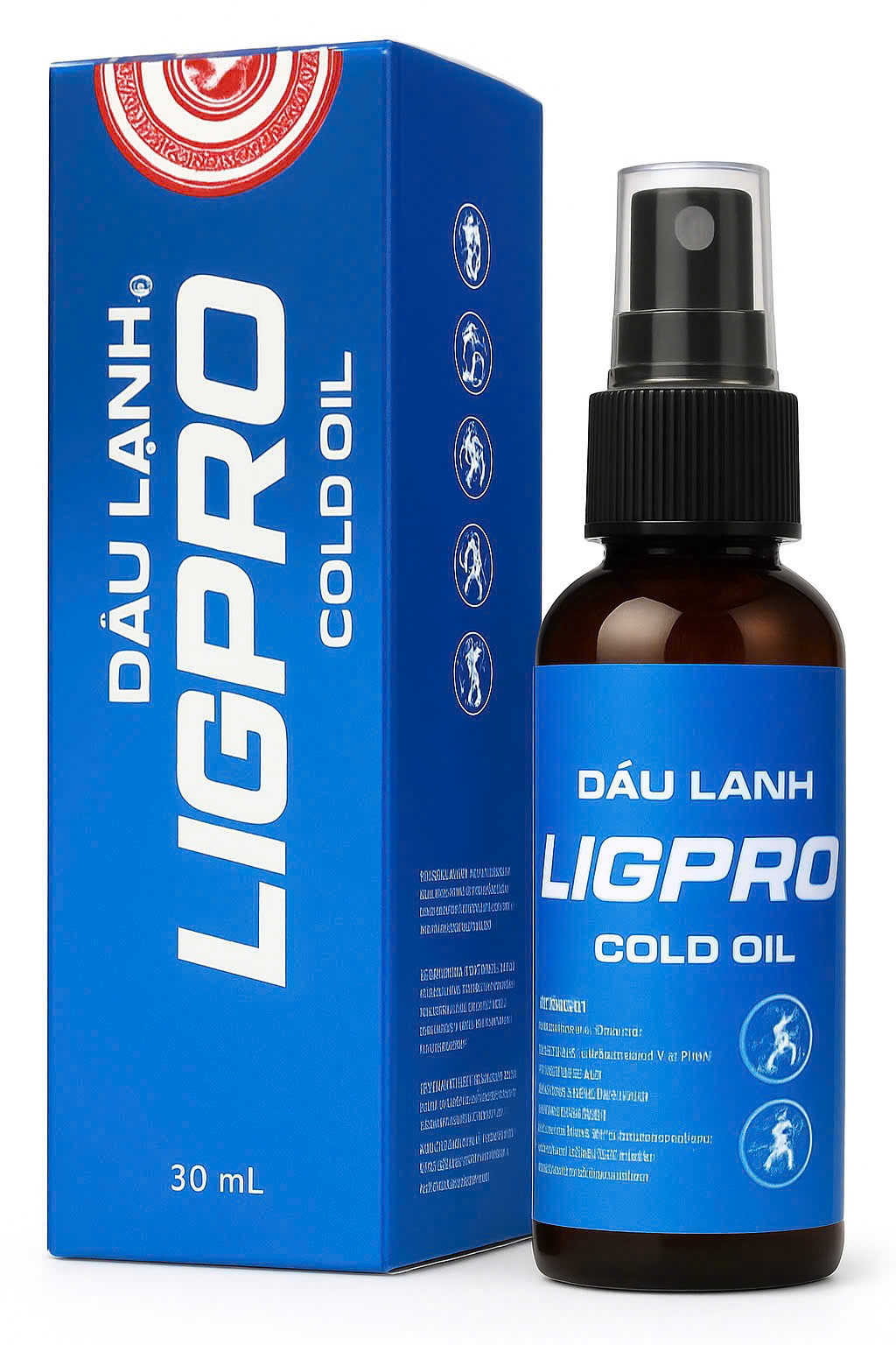 Chai xịt lạnh xoa bóp Ligpro 30ml, giảm đau sau chấn thương