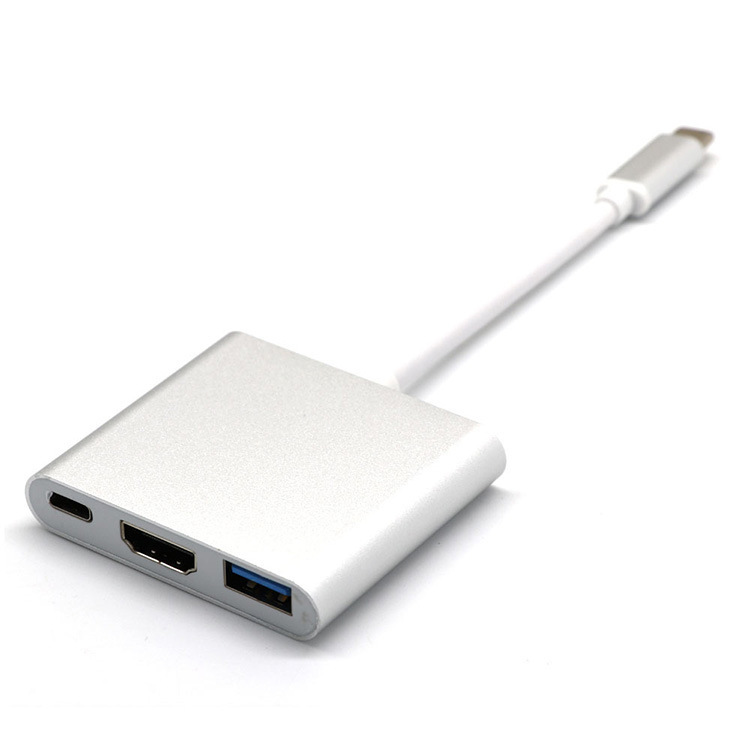 Cáp Chuyển Đổi USB Type C 3 in 1 To HDMI, USB 3.0, USB Type C (UC-353) – Hàng Nhập Khẩu