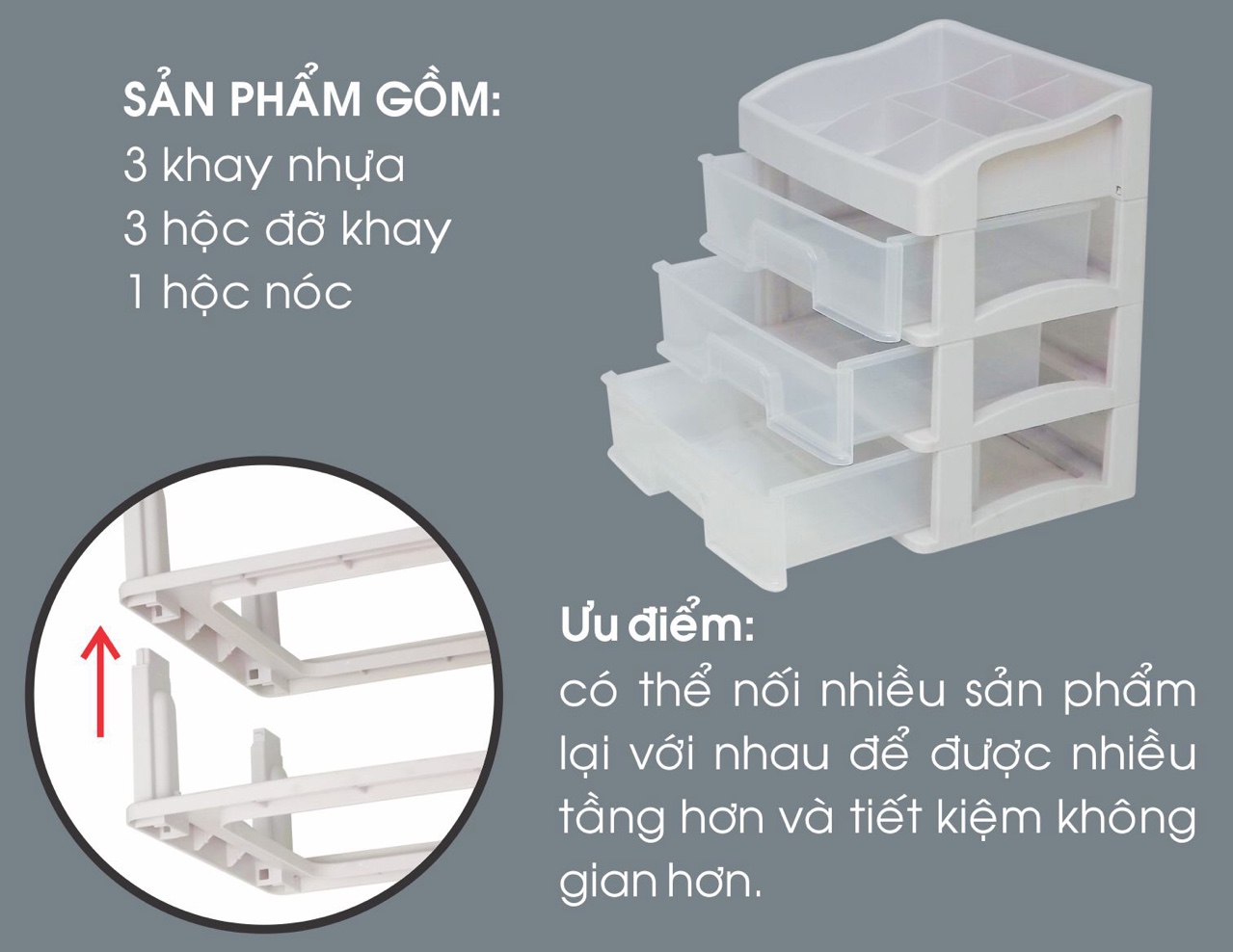 Kệ Mỹ Phẩm 4 Tầng Kiểu Dáng Sang Trọng Tiết Kiệm Không Gian