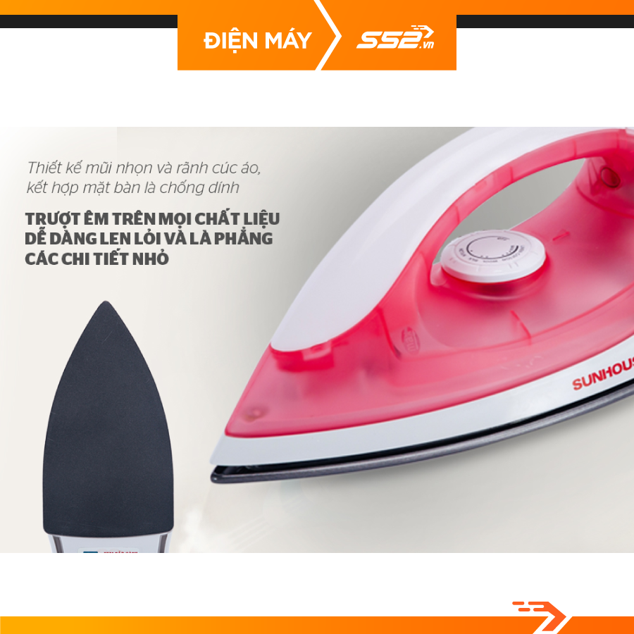 Bàn ủi khô Sunhouse SHD1072 - Hàng Chính Hãng
